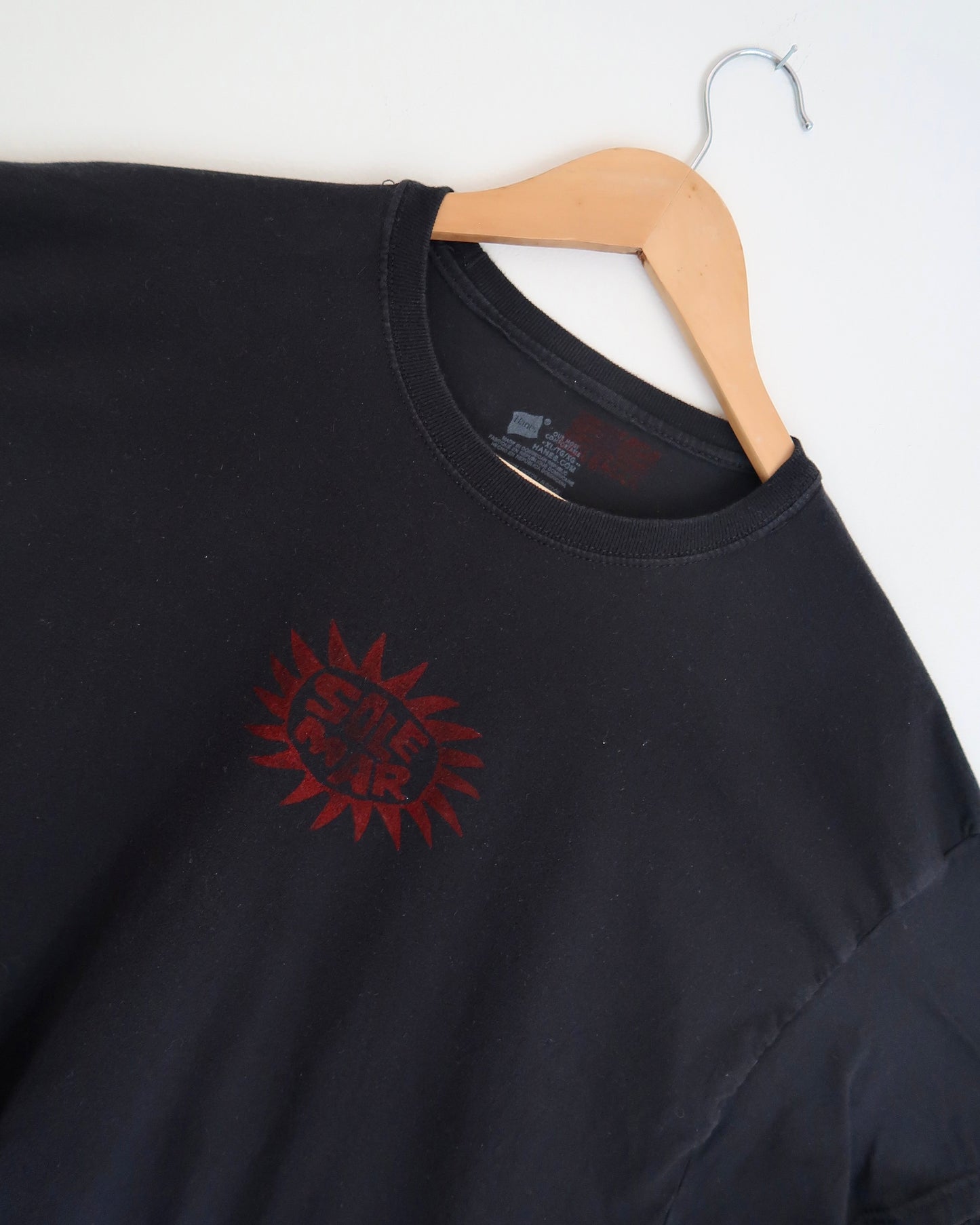 Black Stamped SOLEMAR Tee