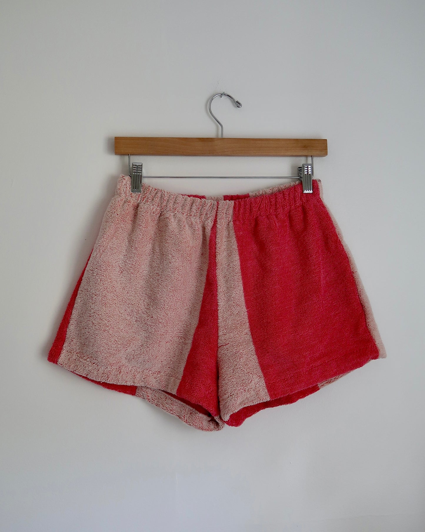 Towel Shorts in Pink