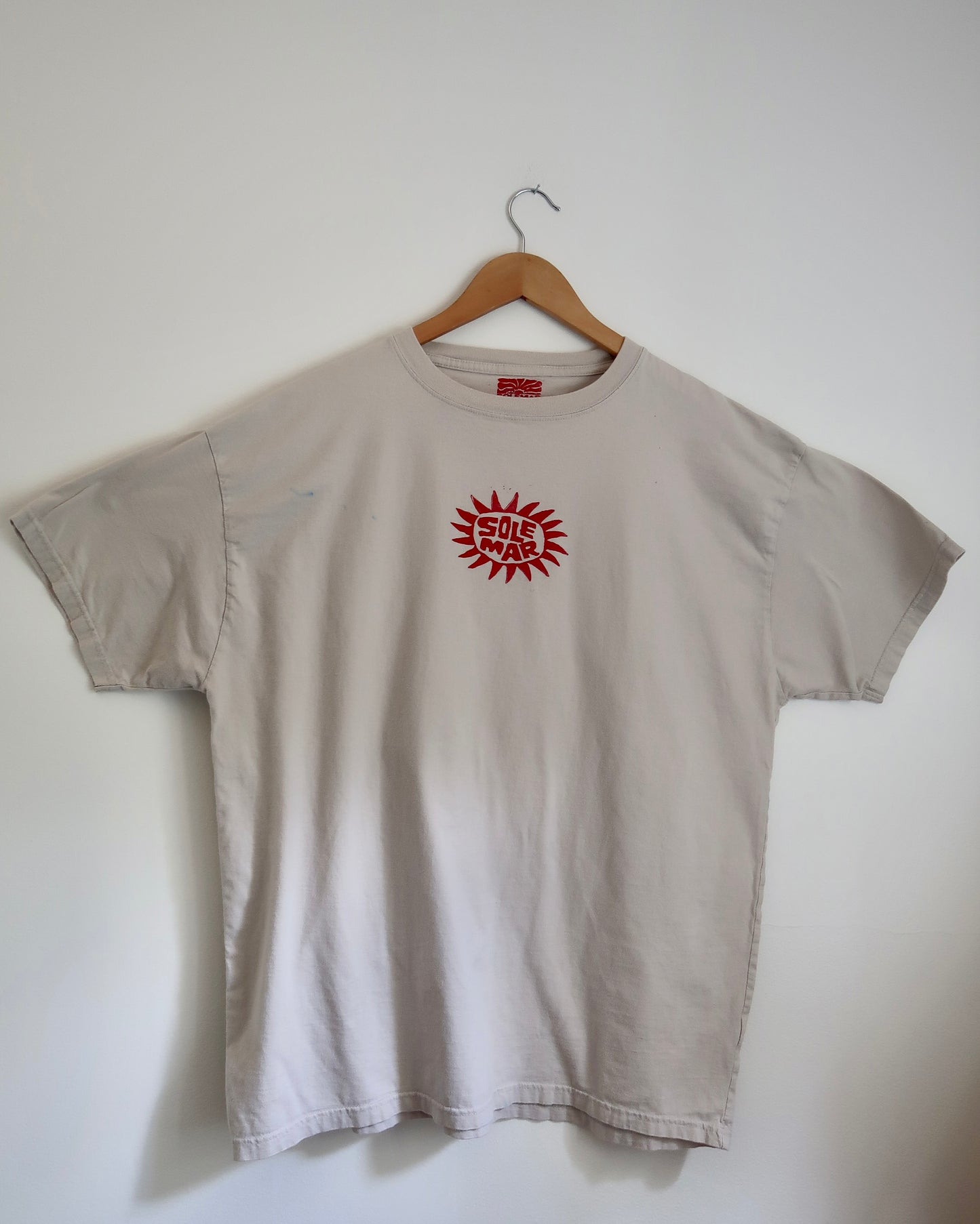 Light Tan Stamped SOLEMAR Tee