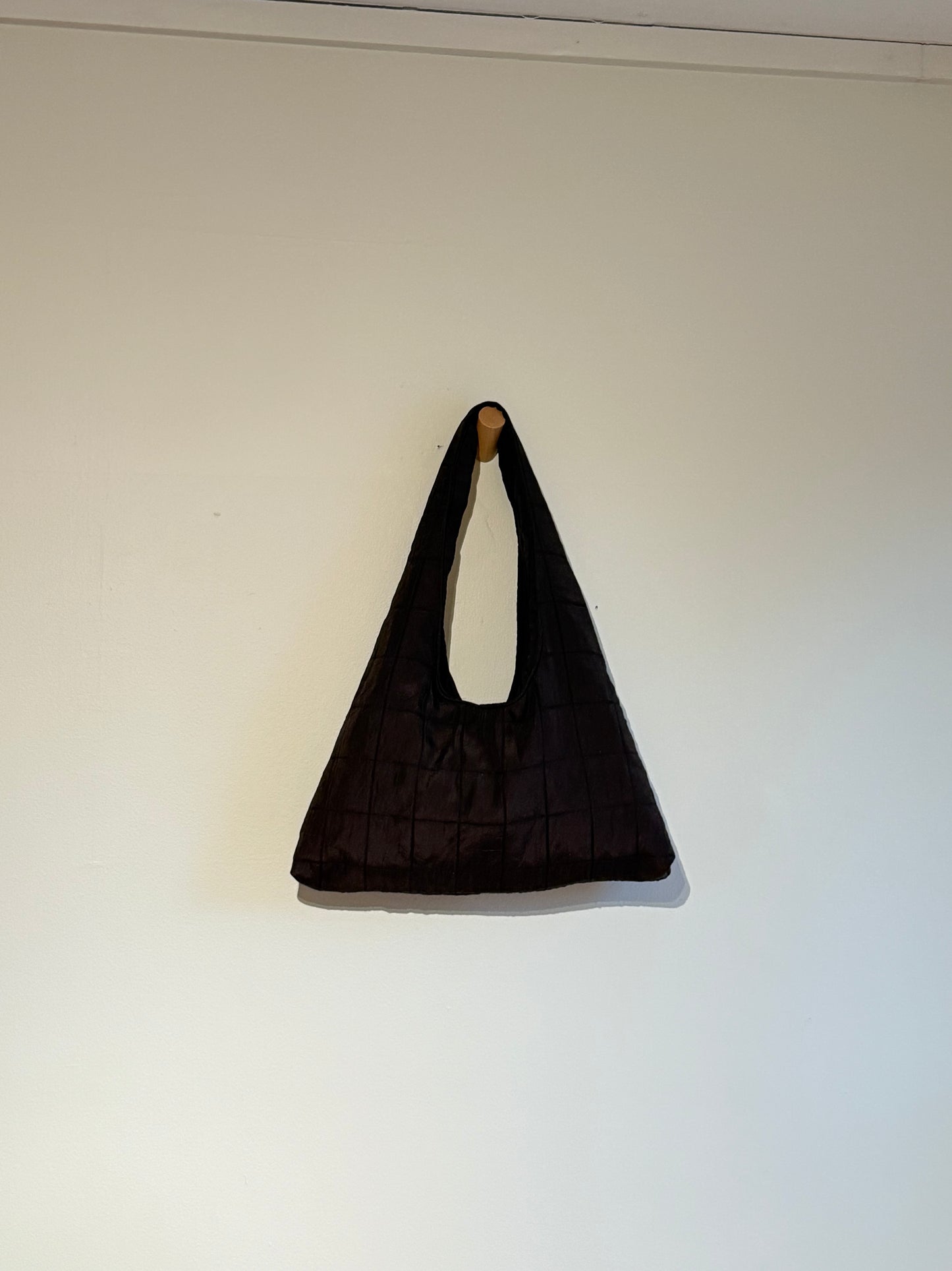 Chocolate Squares Triangle Tote