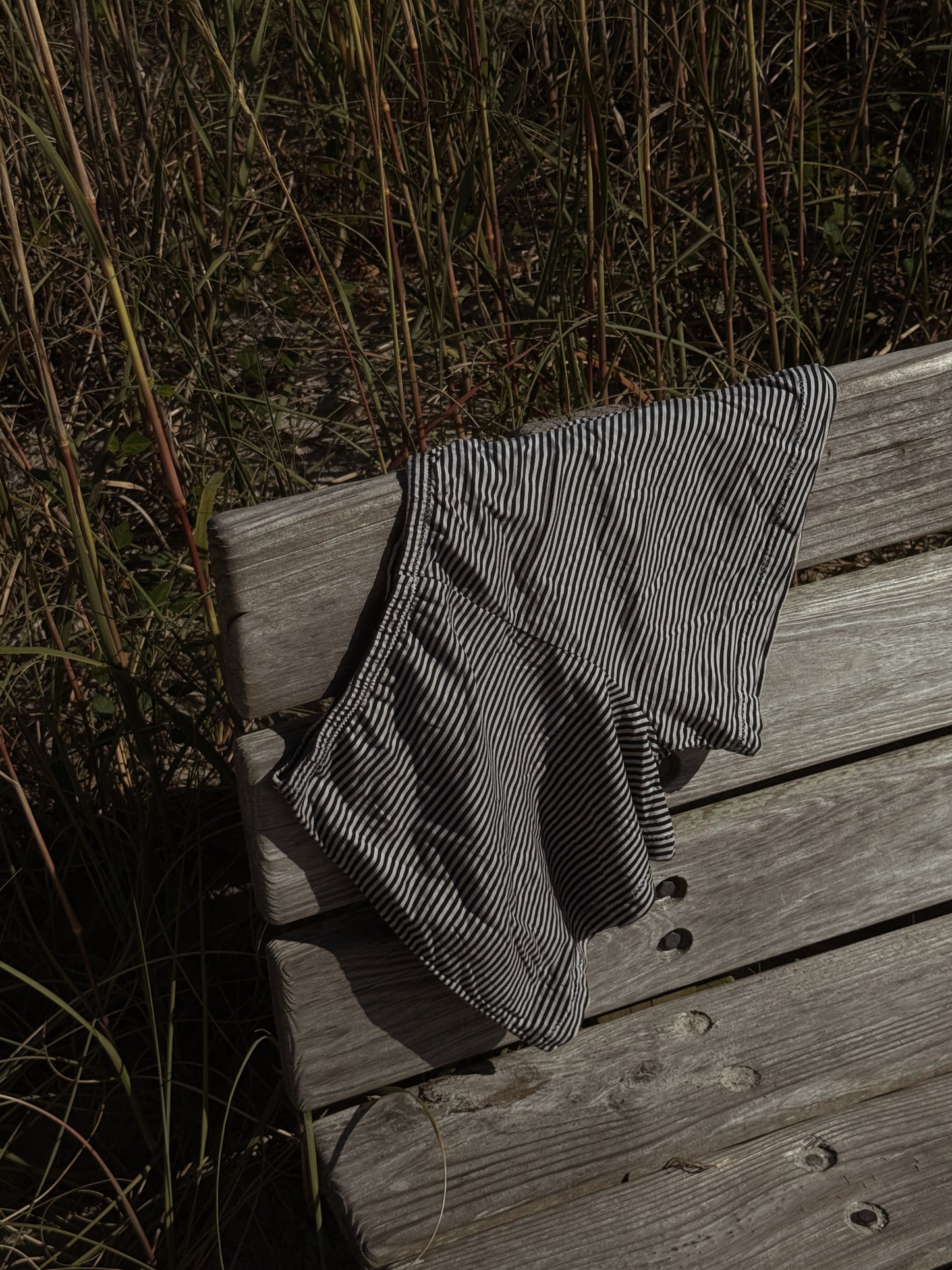 Chica Micro Shorties in Tan and Black