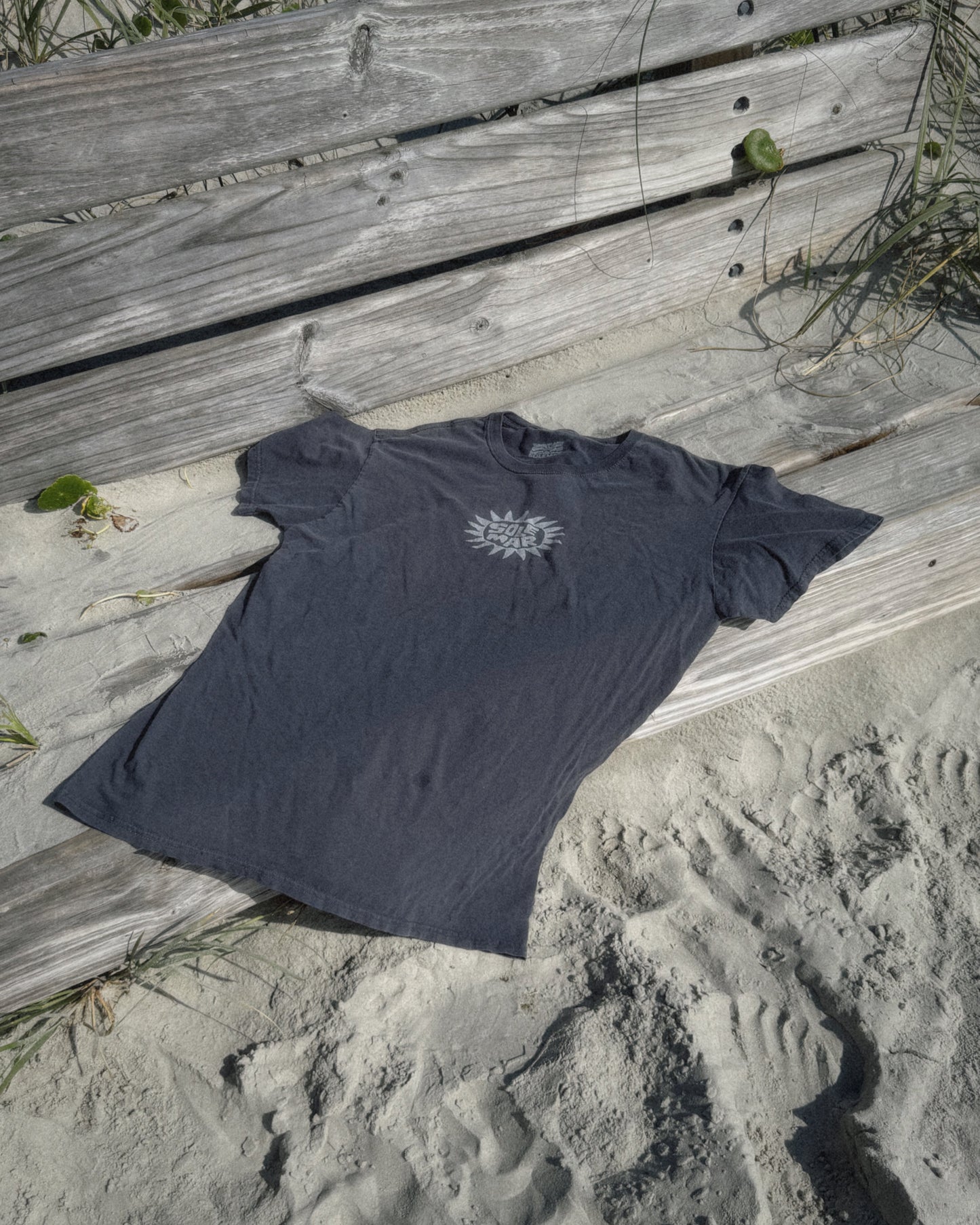 Grey Stamped SOLEMAR Tee
