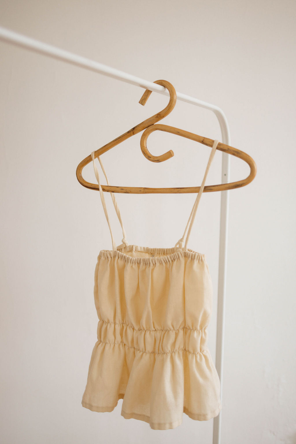 Billie Tank in Natural Linen
