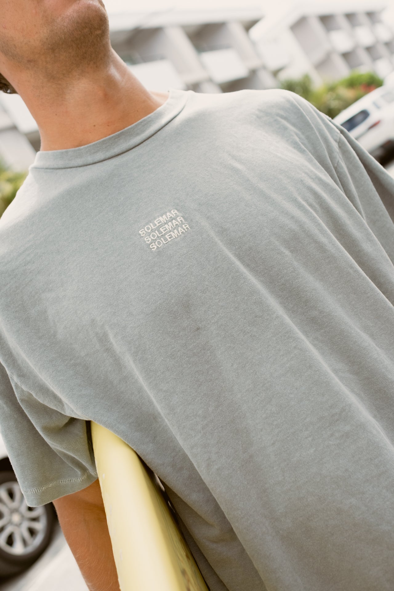 Triple Stacked Embroidered SOLEMAR Tee