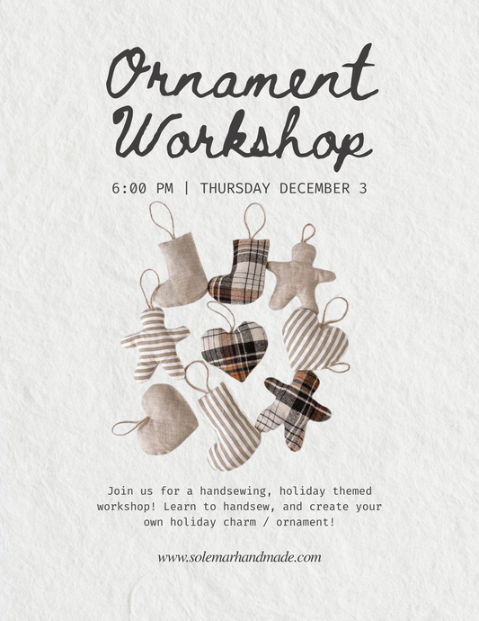 HOLIDAY COURSE SERIES: MAKE YOUR OWN HOLIDAY CHARMS / ORNAMENTS