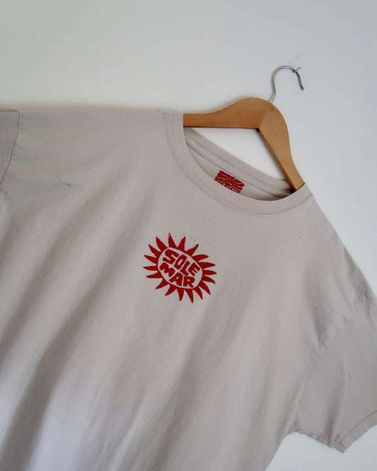 Light Tan Stamped SOLEMAR Tee