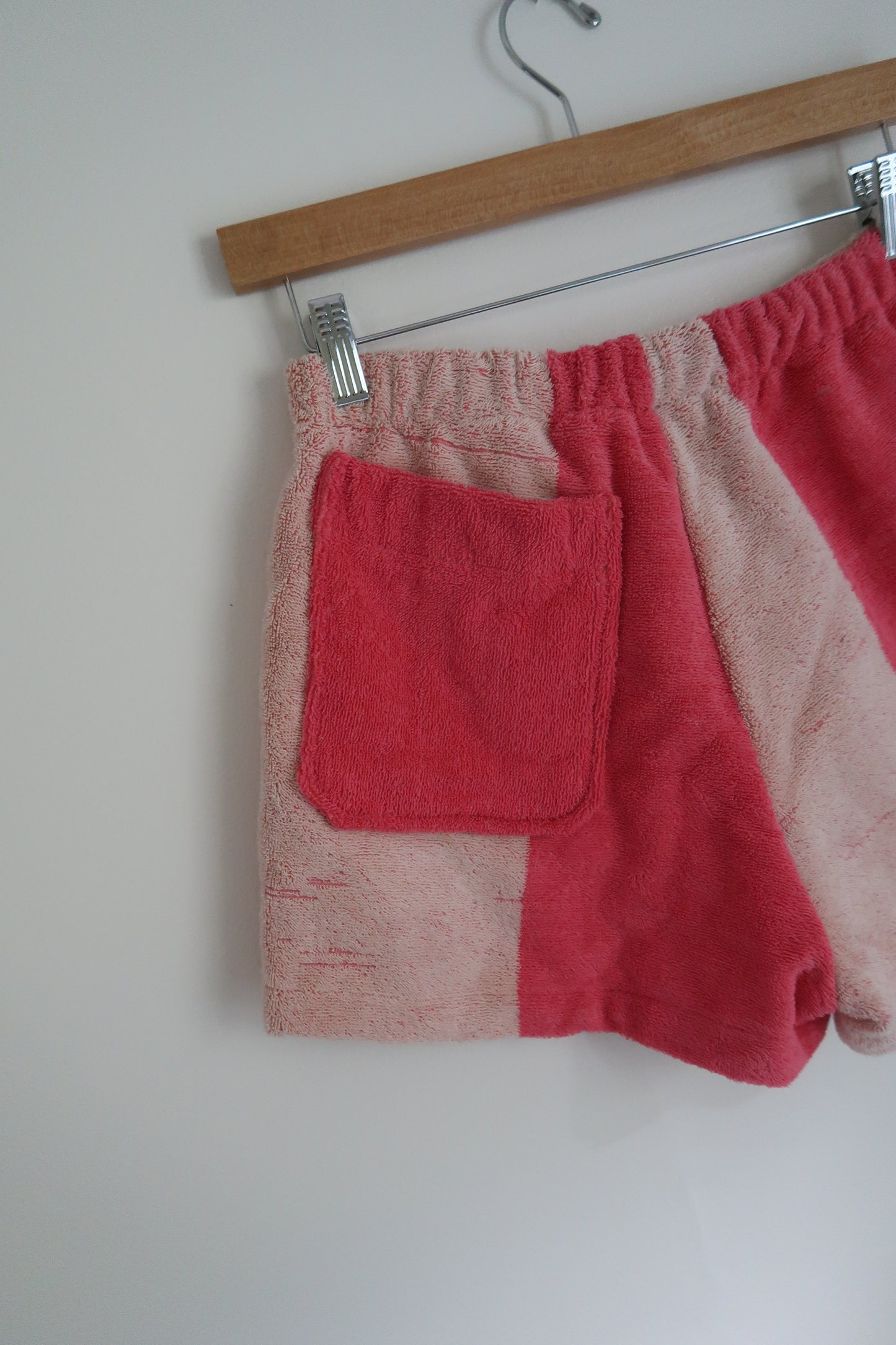 Towel Shorts in Pink