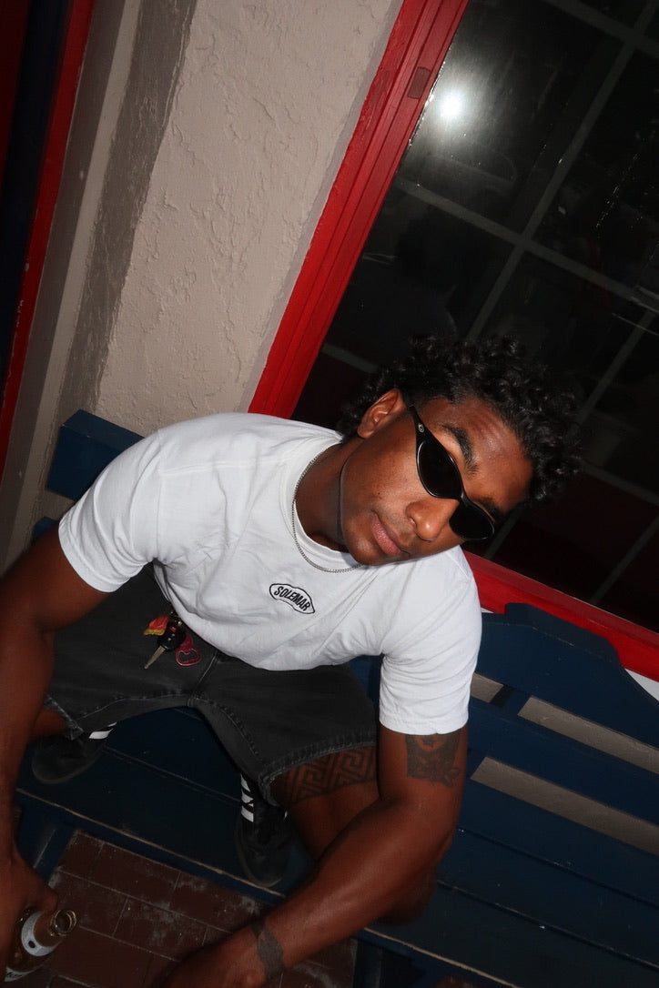 White SOLEMAR Tee