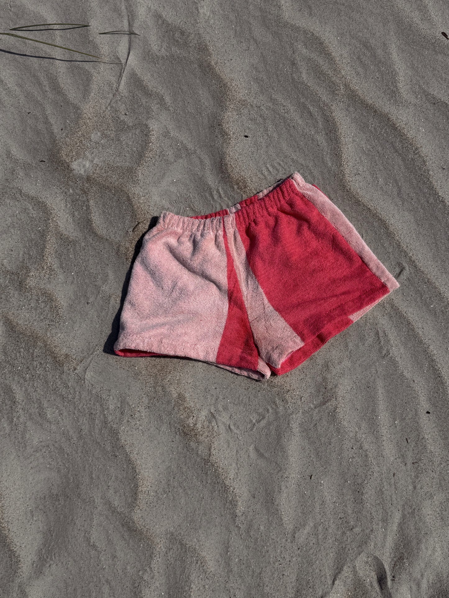 Towel Shorts in Pink