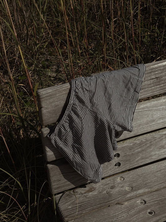 Chica Micro Shorties in Tan and Black