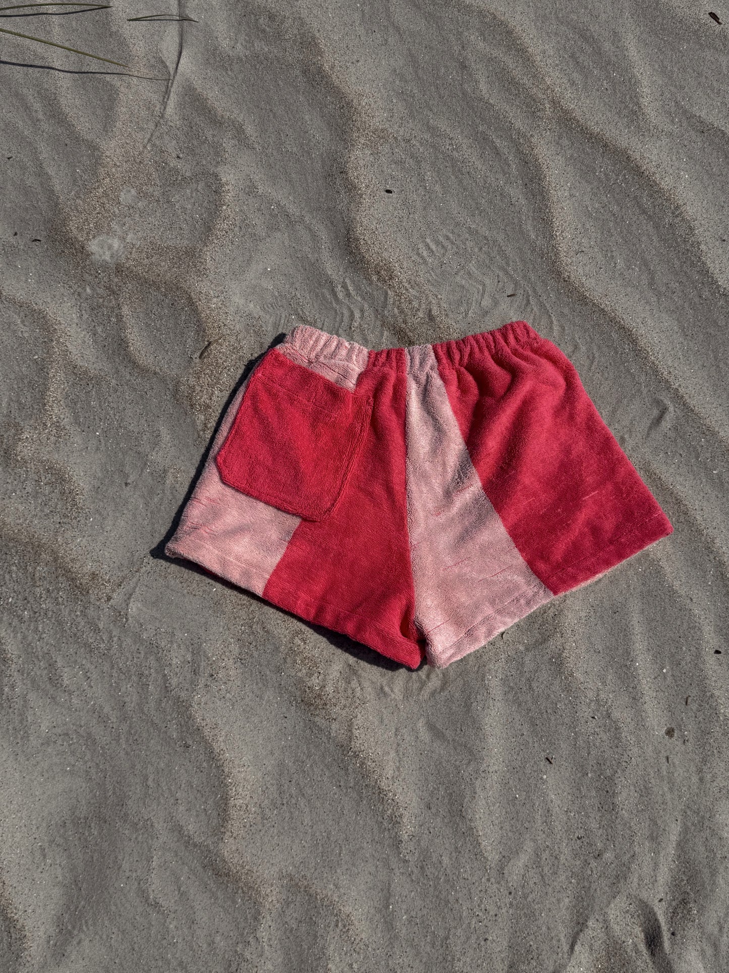 Towel Shorts in Pink